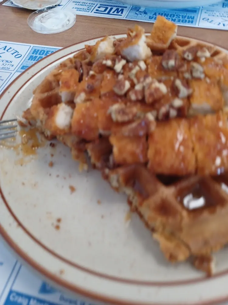 Pecan Chicken and Waffles